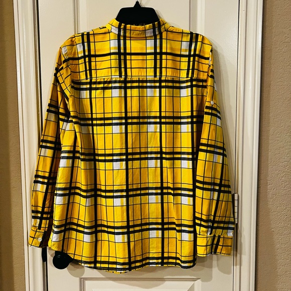 RALPH LAUREN Woman’s Plaid Cotton Twill Point Collar Long Sleeve Shirt 1X RLR - Picture 7 of 7